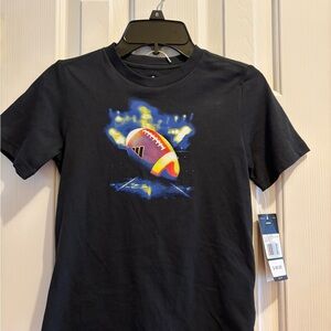 adidas Kids Black Tee and shorts set with Football Graphic